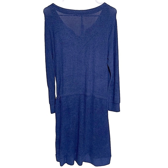 𝅺SOFT Surroundings Blue Easy Living Dress Leisurewear Size Small - Picture 3 of 10